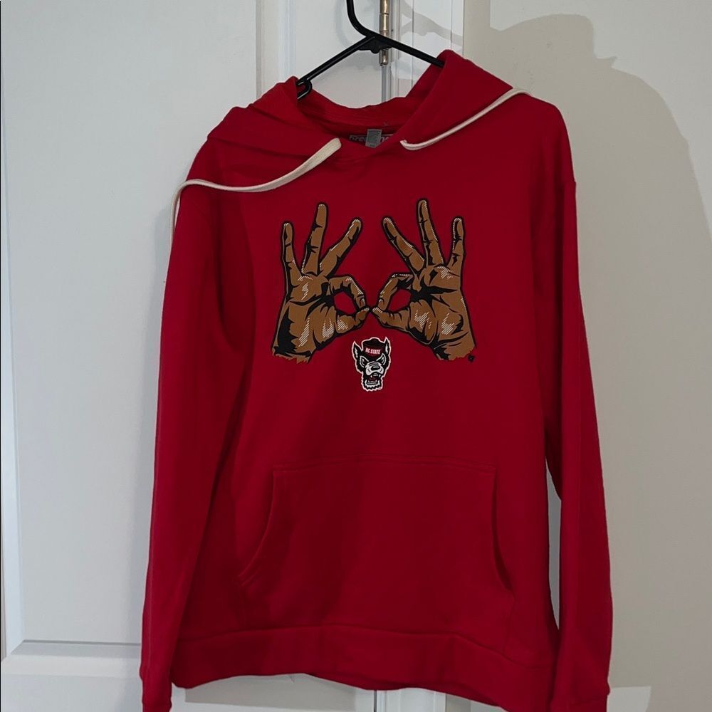 New NC North Carolina State Wolfpack men’s hooded hoodie sweatshirt L 3 Goggles
